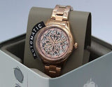 Buy Shop Fossil Rye Automatic Skeleton Rose Gold Dial Rose Gold Steel Strap Watch for Women - BQ3754 USA Online