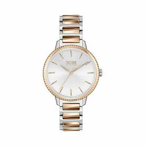Buy Shop Hugo Boss Signature Silver Dial Two Tone Steel Strap Watch for Women - 1502567 USA Online