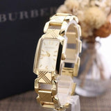 Buy Shop Burberry Heritage Silver Dial Brown Leather Strap Watch for Women - BU4213 USA Online