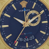 Buy Shop Versace Race GMT Blue Dial Blue Leather Strap Watch For Men - 29G70D282 USA Online