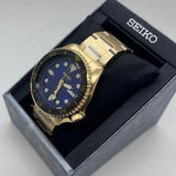 Buy Shop Seiko 5 Sports US Special Edition Automatic Blue Dial Gold Steel Strap Watch For Men - SRPK20 USA Online