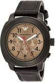 Buy Shop Emporio Armani Delta Chronograph Brown Dial Brown Leather Strap Dial Watch For Men - AR6055 USA Online