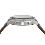 Buy Shop Fossil Sport Tourer Chronograph White Dial Brown Leather Strap Watch for Men - FS6042 USA Online
