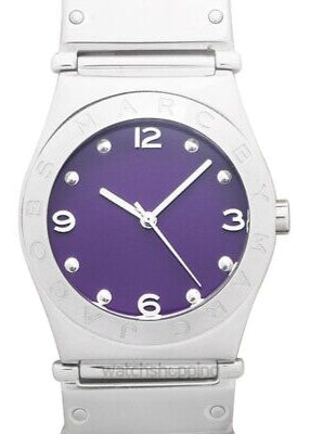 Buy Shop Marc Jacobs Purple Dial Silver Steel Strap Watch for Women - MBM3032 USA Online