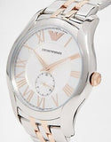 Buy Shop Emporio Armani Classic Quartz Silver Dial Two Tone Steel Strap Watch For Men - AR1824 USA Online