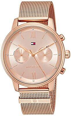 Buy Shop Tommy Hilfiger Blake Quartz Gold Dial Gold Mesh Bracelet Watch for Women - 1782303 USA Online