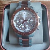 Buy Shop Fossil Bannon Multifunction Brown Dial Two Tone Steel Strap Watch for Men - BQ2502 USA Online