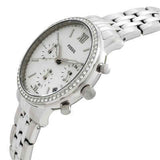 Buy Shop Fossil Neutra Chronograph Silver Dial Silver Steel Strap Watch for Women - ES5217 USA Online
