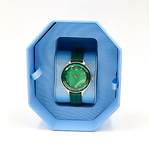 Buy Shop Swarovski Octea Nova Crystals Green Dial Green Leather Strap Watch for Women - 5650005 USA Online