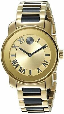 Buy Shop Movado Bold Yellow Gold Dial Two Tone Steel Strap Watch for Women - 3600355 USA Online