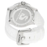 Tissot Seastar 1000 Mother of Pearl White Dial White Rubber Strap Watch for Women - T120.210.17.116.00