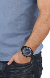 Buy Shop Versace V-Ray Chronograph Quartz Blue Dial Black Steel Strap Watch For Men - VE2I00521 USA Online