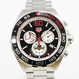 Buy Shop Tag Heuer Formula 1 Indy 500 Special Edition Black Dial Silver Steel Strap Watch for Men - CAZ101V.BA0842 USA Online