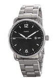 Buy Shop Fossil The Commuter Black Dial Silver Steel Strap Watch for Men - FS5391 USA Online
