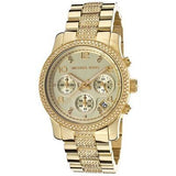 Buy Shop Michael Kors Runway Gold Dial Gold Steel Strap Watch for Women - MK5826 USA Online