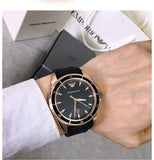 Buy Shop Emporio Armani Sport Quartz Black Dial Black Rubber Strap Watch For Men - AR11101 USA Online