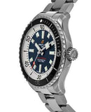 Breitling Superocean Automatic 44mm Blue Dial Silver Steel Strap Watch for Men - A17376211C1A1