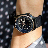Buy Shop Seiko 5 Sports Automatic Blue Dial Black NATO Strap Watch for Men - SBSA098 USA Online