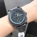 Buy Shop Fossil Machine Chronograph Grey Dial Grey Steel Strap Watch for Men - FS5172 USA Online