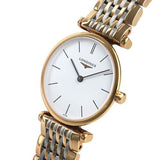 Buy Shop Longines La Grande Classique De Longines White Dial Two Tone Mesh Bracelet Watch for Women - L4.209.1.91.7 USA Online