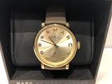 Buy Shop Marc Jacobs Baker Gold Dial Black Leather Strap Watch for Women - MBM1399 USA Online