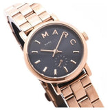 Buy Shop Marc Jacobs Baker Navy Blue Dial Rose Gold Steel Strap Watch for Women - MBM3332 USA Online
