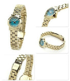 Buy Shop Marc Jacobs Amy Dinky Blue Dial Gold Steel Strap Watch for Women - MBM3229 USA Online