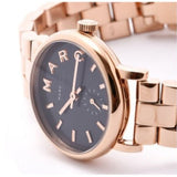 Buy Shop Marc Jacobs Baker Navy Blue Dial Rose Gold Steel Strap Watch for Women - MBM3332 USA Online