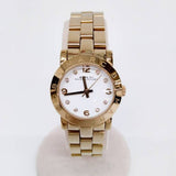 Buy Shop Marc Jacobs Amy White Dial Gold Steel Strap Watch for Women - MBM3182 USA Online