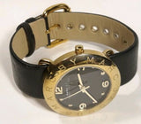 Buy Shop Marc Jacobs Amy Grey Dial Grey Leather Strap Watch for Women - MBM1153 USA Online