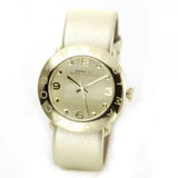 Buy Shop Marc Jacobs Amy Gold Dial Gold Leather Strap Watch for Women - MBM8627 USA Online