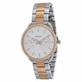 Buy Shop Fossil Tailor White Dial Two Tone Steel Strap Watch for Women - ES4396 USA Online
