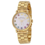 Buy Shop Marc Jacobs Baker White Dial Gold Steel Strap Watch for Women - MBM3440 USA Online