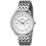 Buy Shop Fossil Tailor Silver Dial Silver Steel Strap Watch for Women - ES3712 USA Online
