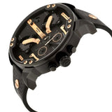 Buy Shop Diesel Mr Daddy 2.0 Chronograph Black Dial Black Leather Strap Watch For Men - DZ7350 USA Online