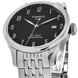 Buy Shop Tissot Le Locle Powermatic 80 Black Dial Silver Steel Strap Watch For Men - T006.407.11.052.00 USA Online