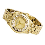Buy Shop Marc Jacobs Henry Gold Dial Gold Steel Strap Watch for Women - MBM3292 USA Online