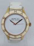 Buy Shop Marc Jacobs Blade White Dial White Leather Strap Watch for Women - MBM1179 USA Online