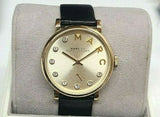 Buy Shop Marc Jacobs Baker Gold Dial Black Leather Strap Watch for Women - MBM1399 USA Online