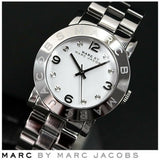 Buy Shop Marc Jacobs Amy White Dial Silver Steel Strap Watch for Women - MBM3054 USA Online
