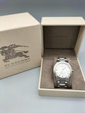 Burberry The City Silver Dial Silver Steel Strap Watch for Men - BU9900