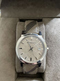 Buy Shop Burberry The City Beige Dial Chequered Brown Leather Strap Watch for Women - BU9029 USA Online
