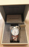 Buy Shop Burberry The City White Dial Brown Leather Strap Watch for Women - BU9113 USA Online