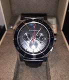 Buy Shop Burberry The City Black Dial Black Leather Strap Watch for Men - BU9382 USA Online