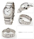 Buy Shop Marc Jacobs White Dial Silver Steel Strap Watch for Women - MBM3052 USA Online