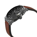 Buy Shop Fossil Everett Chronograph Grey Dial Brown Leather Strap Watch for Men - FS5799 USA Online