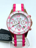 Buy Shop Marc Jacobs Rock Chronograph White Dial Two Tone Silicone Strap Watch for Women - MBM2593 USA Online