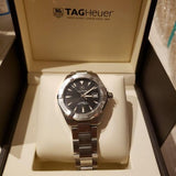 Buy Shop Tag Heuer Aquaracer Automatic Black Dial Silver Steel Strap Watch for Men - WAY2110.BA0928 USA Online