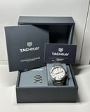 Buy Shop Tag Heuer Aquaracer Quartz White Dial Silver Steel Strap Watch for Men - WBD1111.BA0928 USA Online