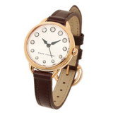 Buy Shop Marc Jacobs Betty White Dial Brown Leather Strap Watch for Women - MJ1481 USA Online